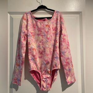 Cat & Jack long sleeved leotard body suit - girls size M 7/8